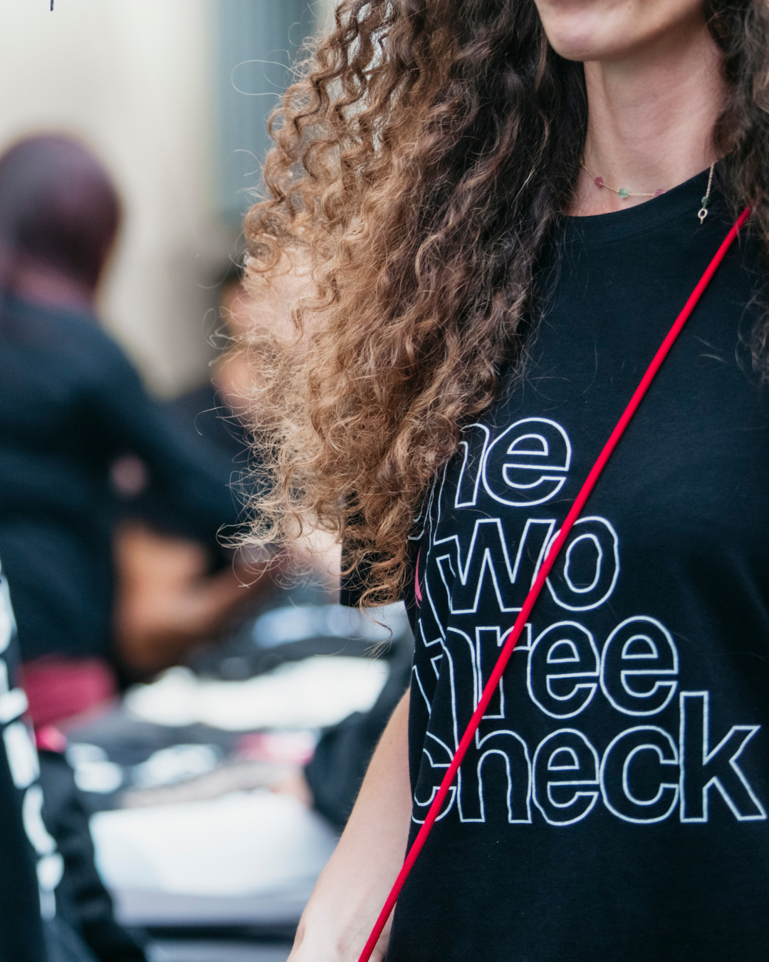 T-shirt "One Two Three Check"