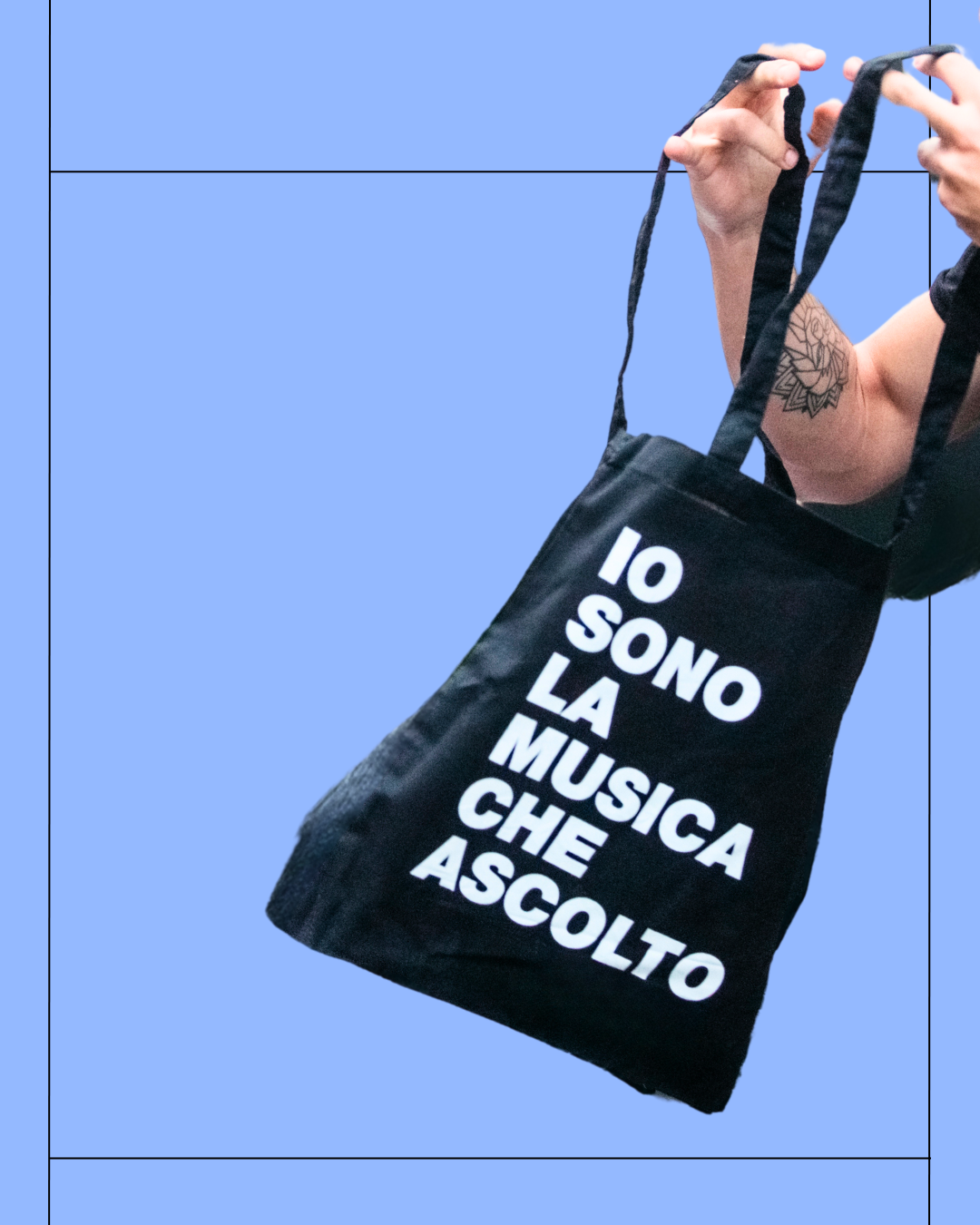 Bag "IO SONO LA MUSICA CHE ASCOLTO"