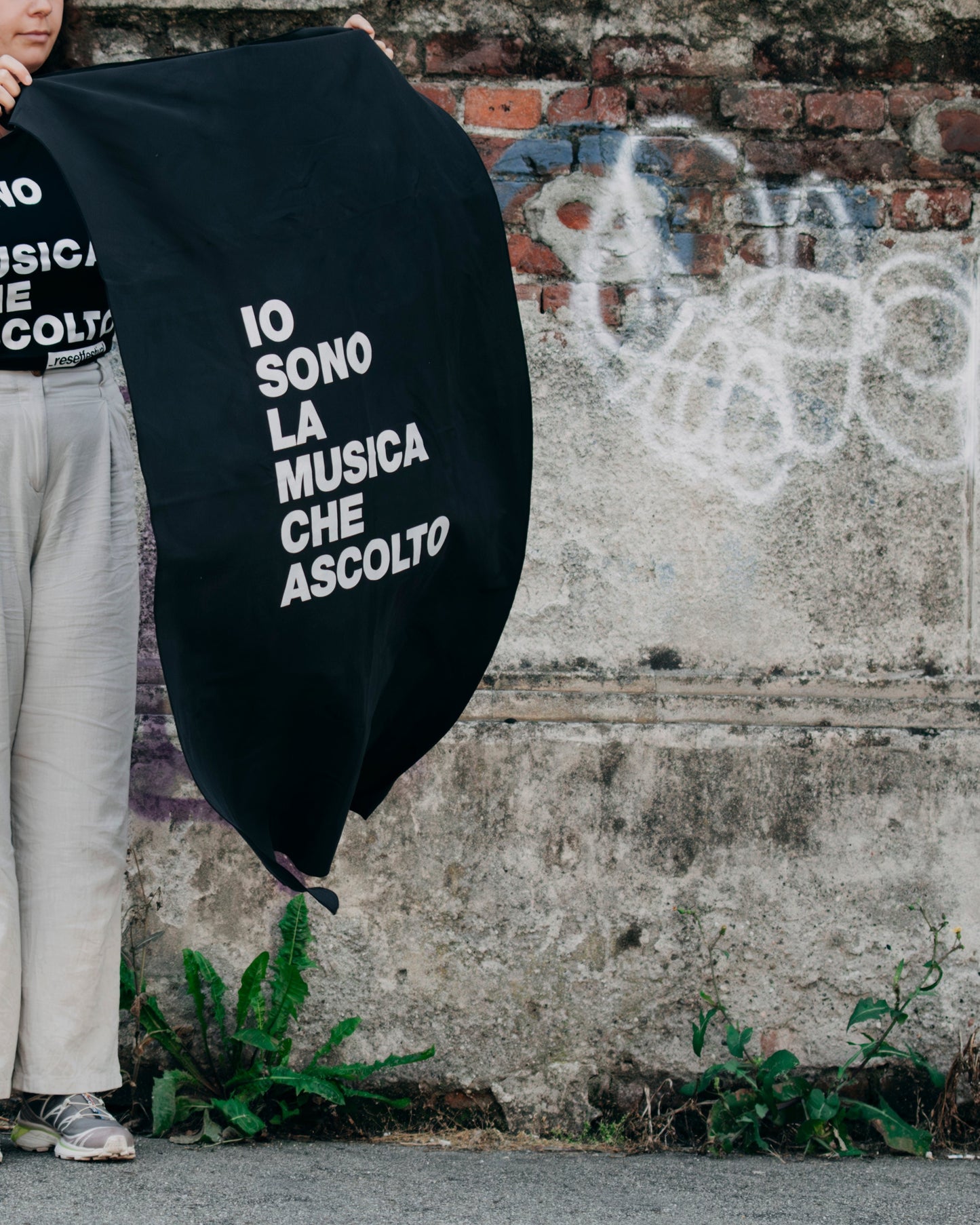 Telo "IO SONO LA MUSICA CHE ASCOLTO"